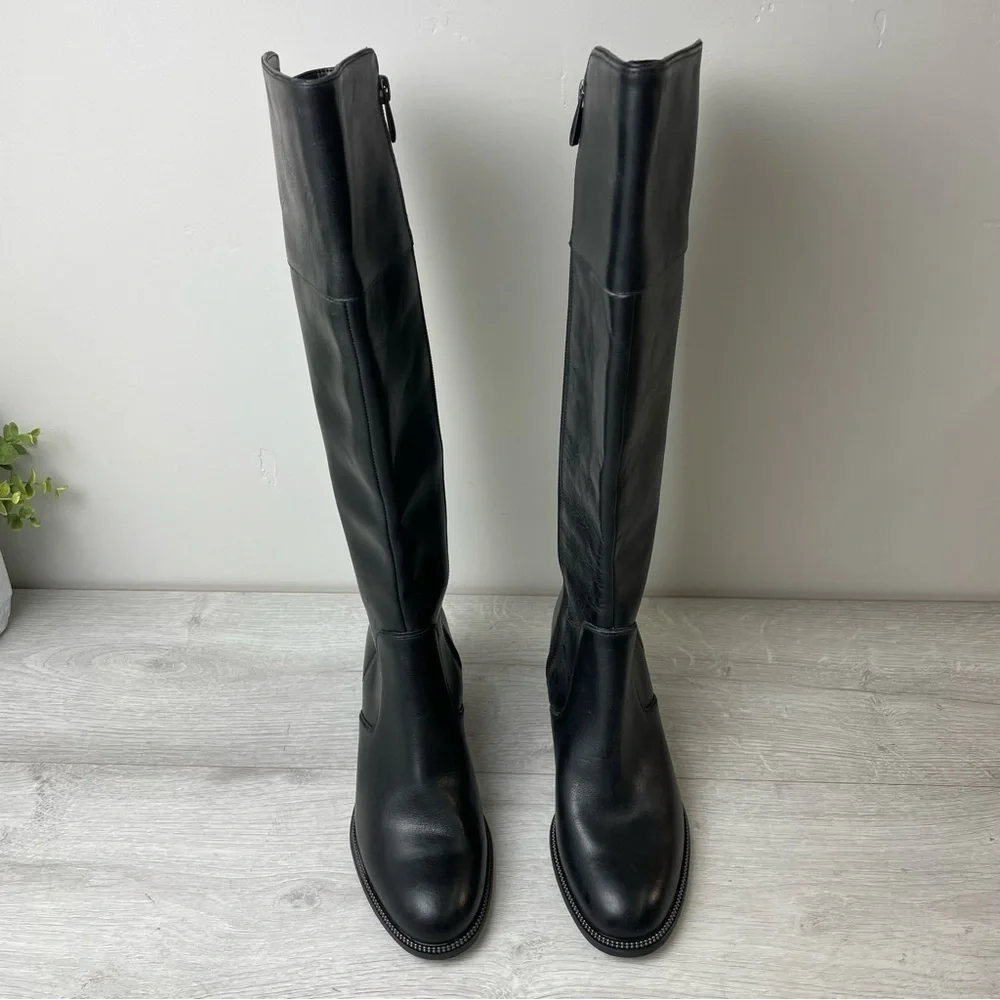 𝅺FRANCO SARTO LUCIANNA BLOCK HEEL TALL BOOT SIZE 6.5